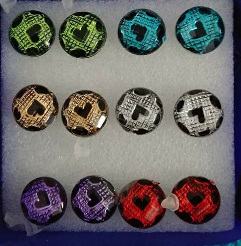 Multi pack Cute Heart Earrings